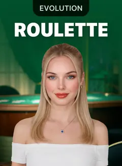 Ruleta con crupier en la estantería de 1win